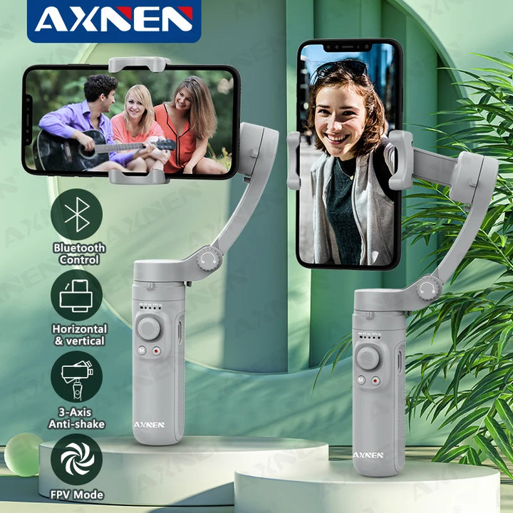 Portable 3-Axis Handheld Gimbal Stabilizer for Smartphones