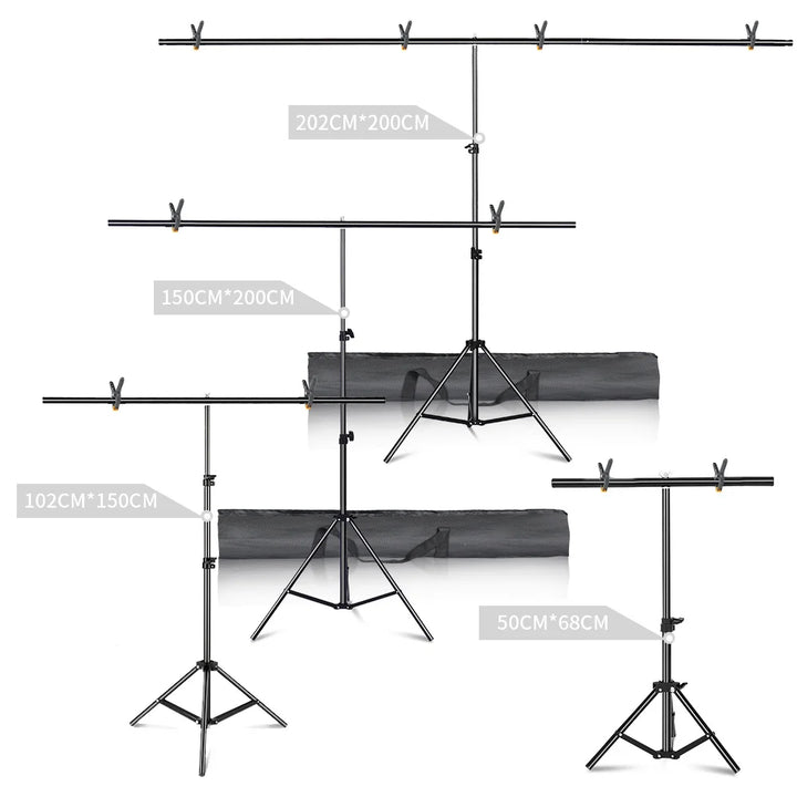 T-shaped Tripod Stand  Background Backdrop Photography Adjustable